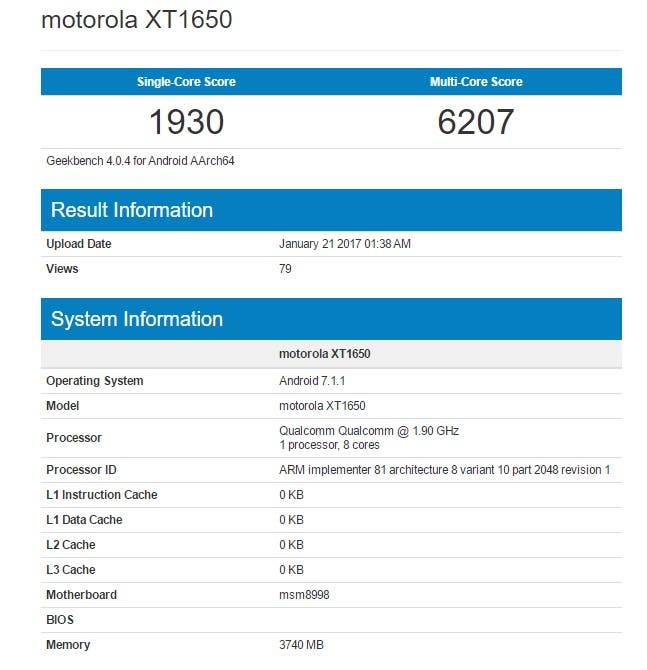 Motorola XT1650