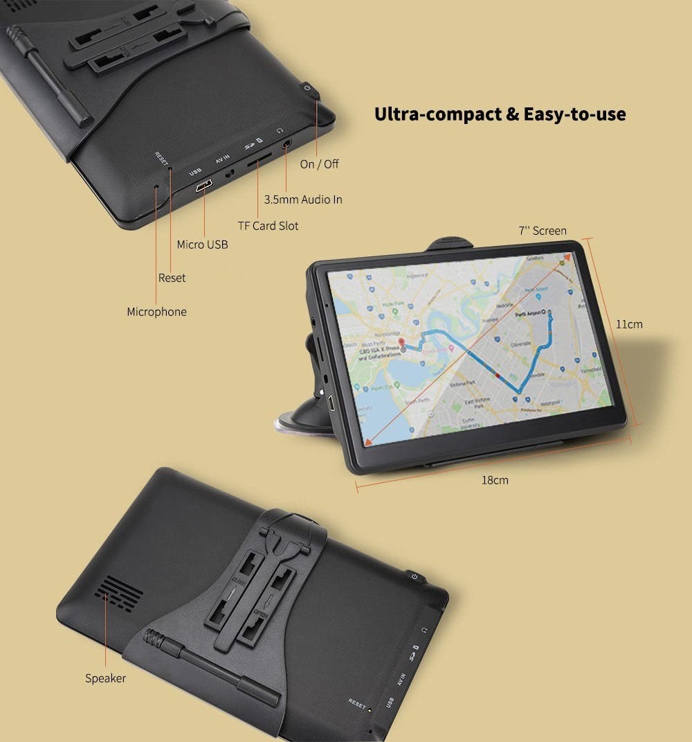Alfawise 7.0 inch Car GPS Navigator