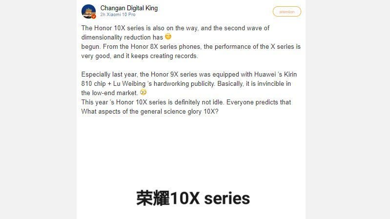 Honor 10X